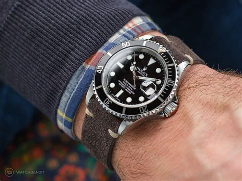 rolex submariner watch band|Rolex Submariner with NATO strap.